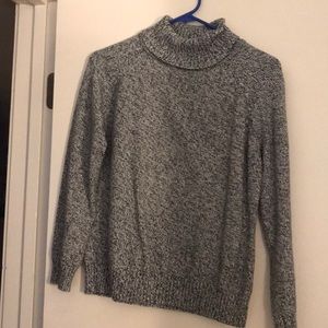 Grey turtleneck